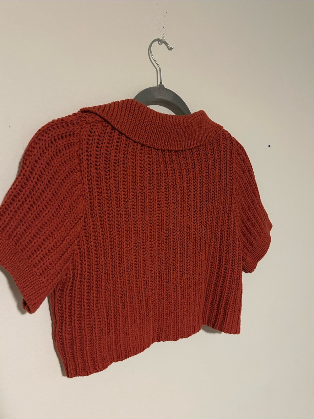 Venroy Terracotta Size M Cotton Crochet Polo and Miniskirt Set - Picture 6 of 9
